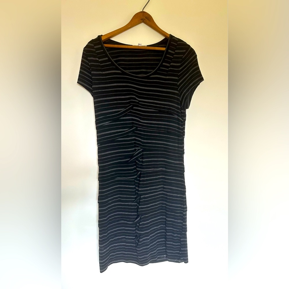 Cute Mystree black and grey striped dress